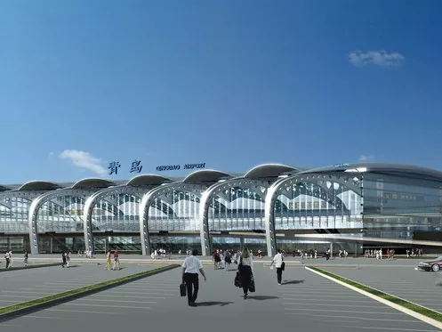 Terminal aeroportuário com estrutura de aço