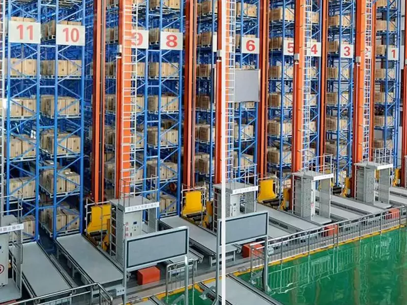 Armazém de aço estereoscópico automatizado