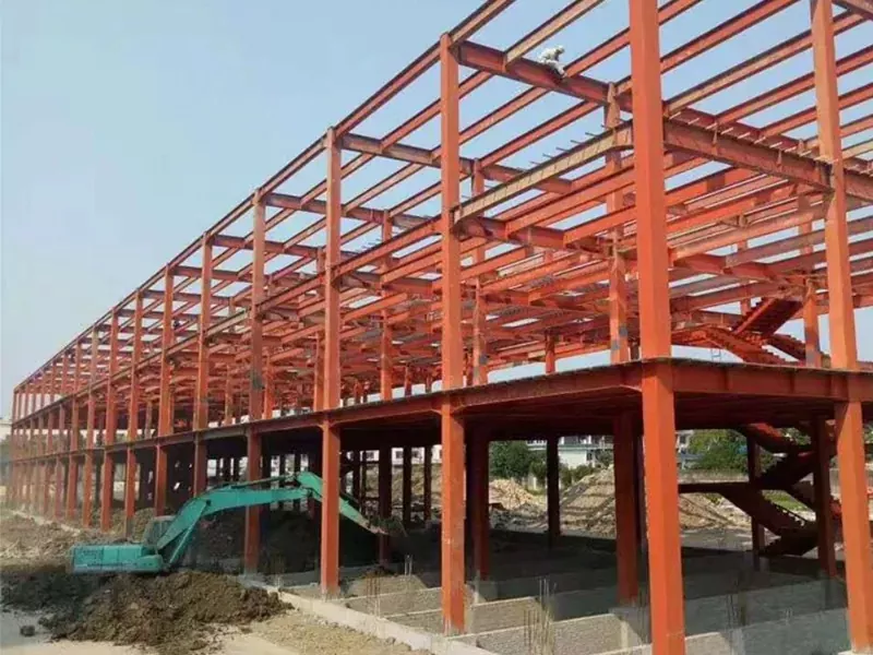 Construção de armazém com estrutura de aço ecologicamente correta