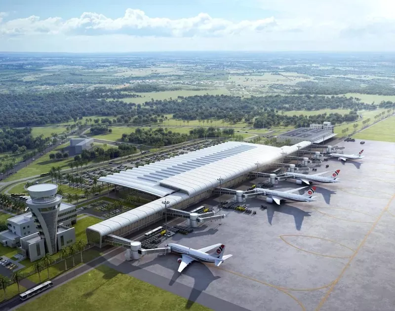 Terminal modular econômico de estrutura de aço