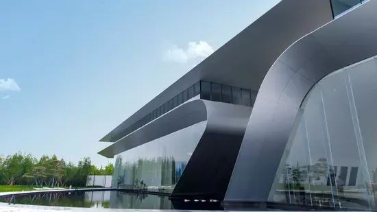 Salão de exposições com estrutura de aço padrão da UE