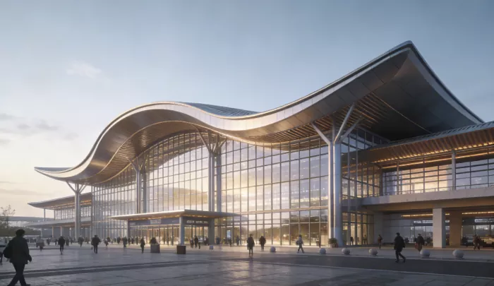 Estação Ferroviária Pré-fabricada Verde