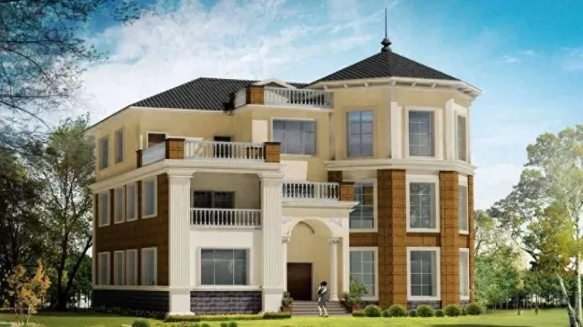 Casa pré-fabricada com estrutura de aço pesada