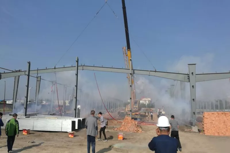 Steel Frame Garment Factory Construction