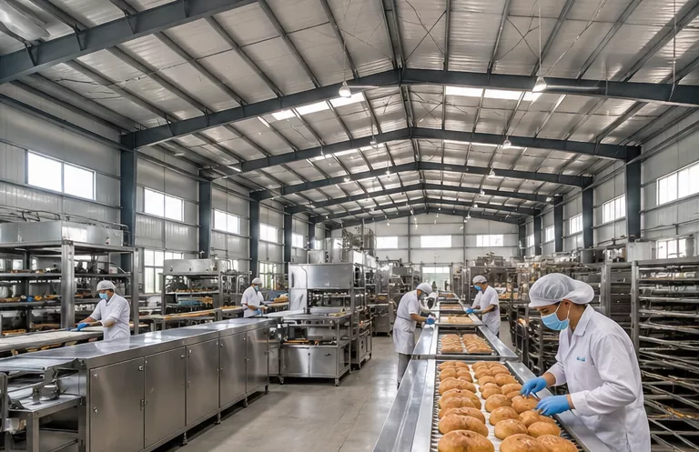 Steel Frame Bakery Workshop Construction