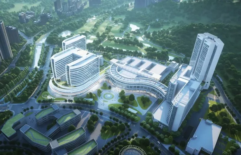 Construção de aço do centro de imagens médicas