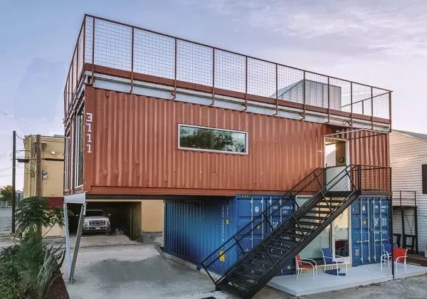 Dormitório modular empilhável de contêineres de aço