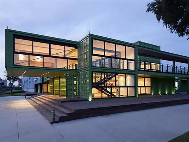 Edifício de casa modular de aço leve pré-fabricado