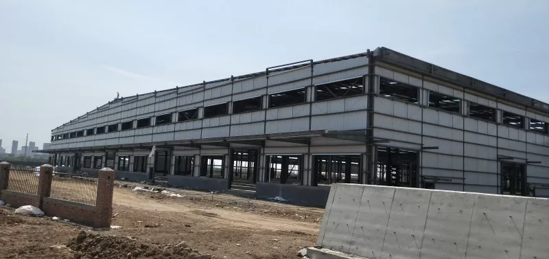 Construção modular do armazém da logística da estrutura de aço da casa pré-fabricada