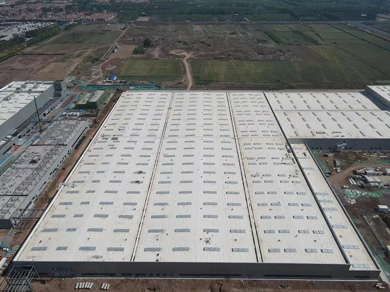 Edifícios pré-fabricados de armazéns metálicos de aço