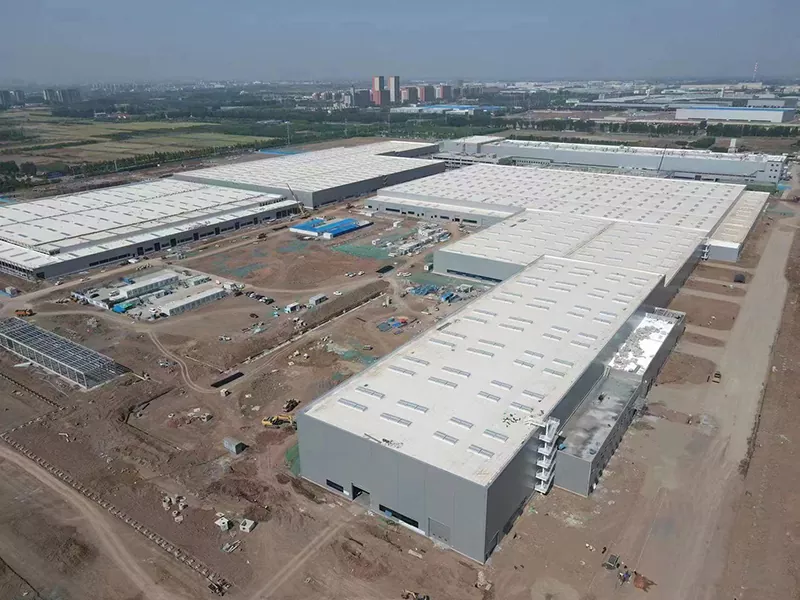 Edifício pré-fabricado com estrutura de aço