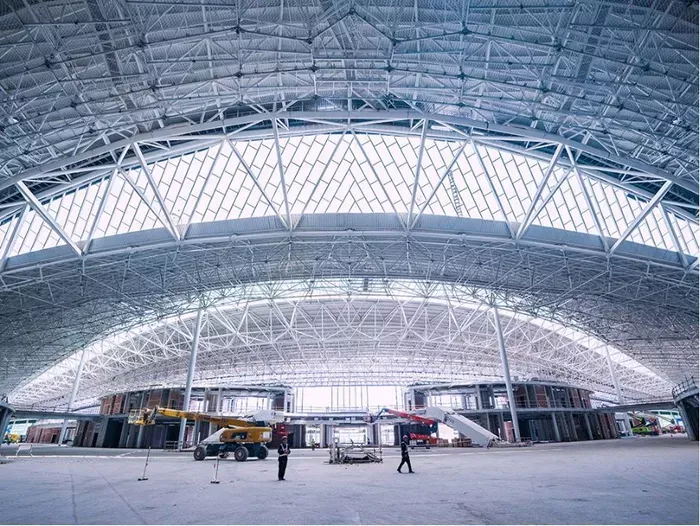 Terminal aéreo de baixo custo com estrutura de aço