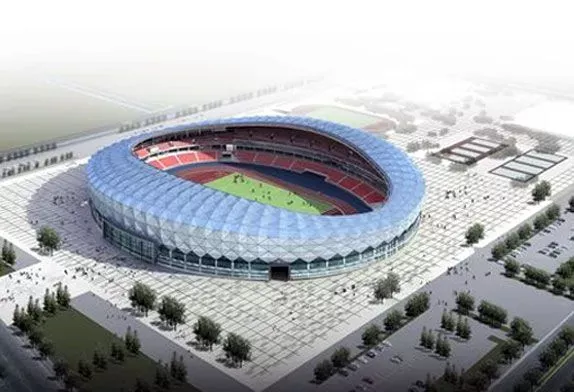 Arquitetura metálica de campo de futebol de aço