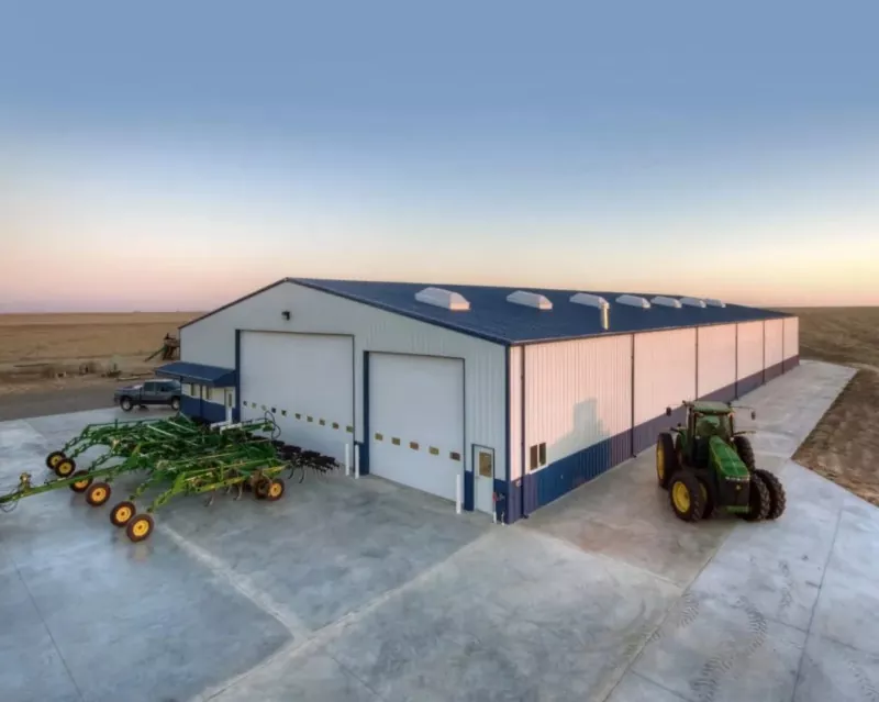 Edifício Agrícola com Estrutura de Aço