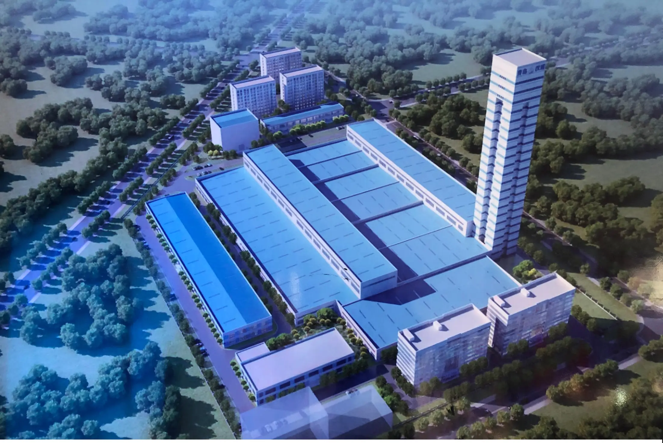 Construção de planta de fabricação de cabos com estrutura de aço