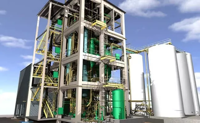 Planta Química de Estrutura de Aço