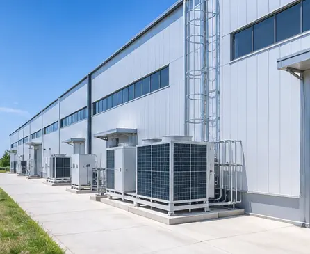 Construção de oficina de produção de semicondutores com estrutura de aço