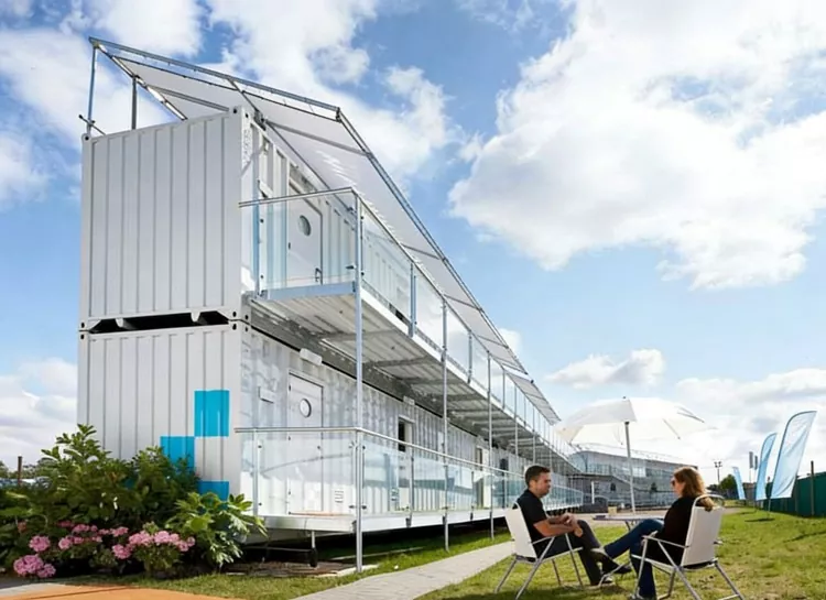 Casas de contêineres temporários
